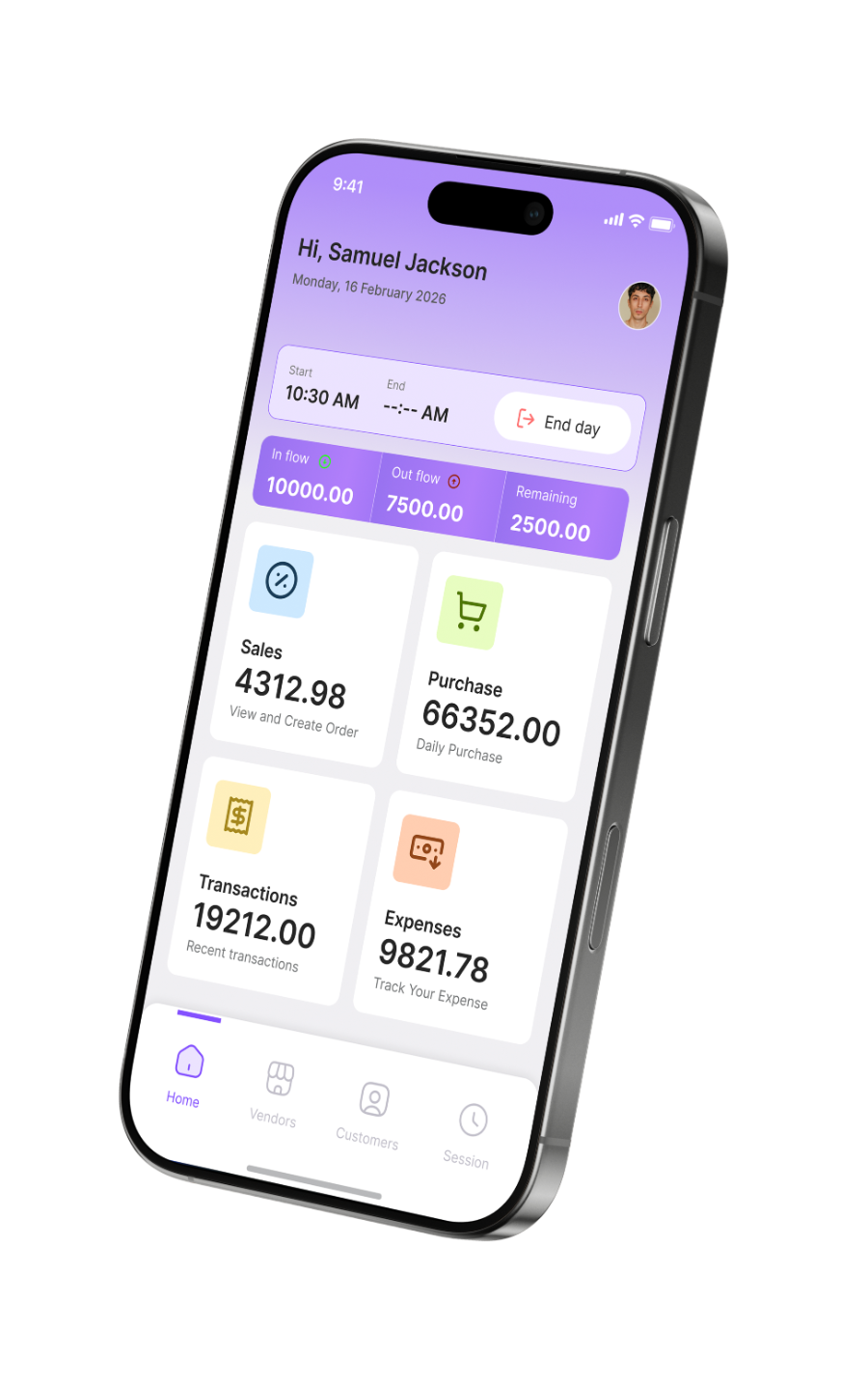 Cashlox app home screen