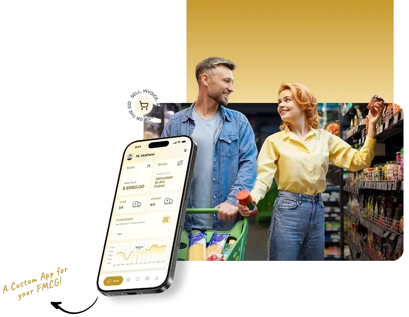 FMCG van sales mobile app with retail shoppers